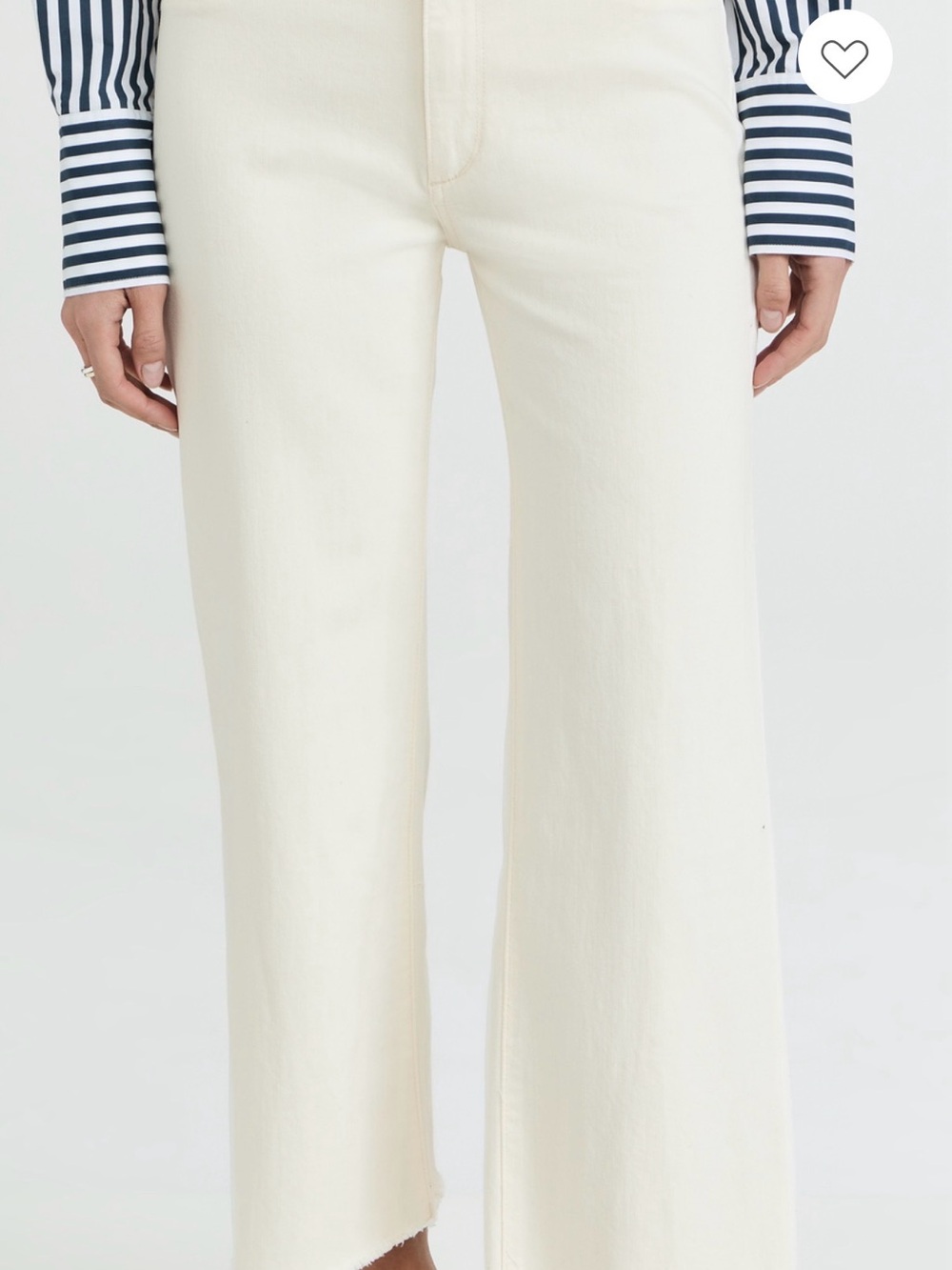 DL1961 Hepburn Wide Leg in “Eggshell” Size 25